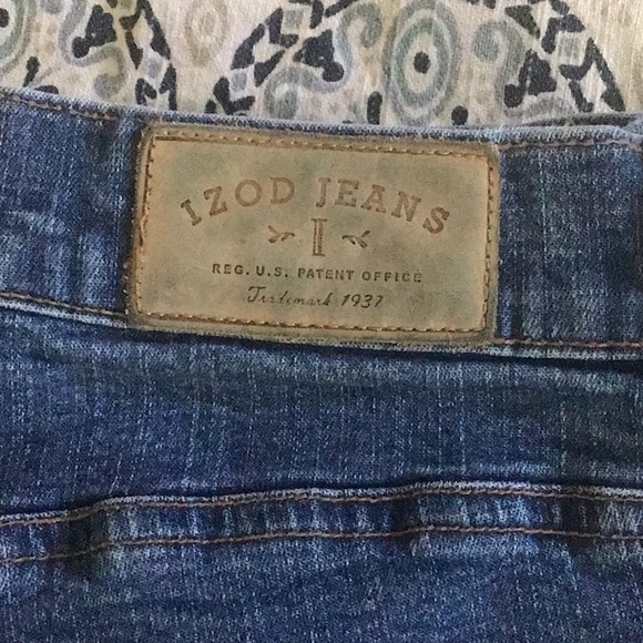 🐊🐊🐊Izod Denim Petite Strech Jeans 8P - Picture 2 of 6